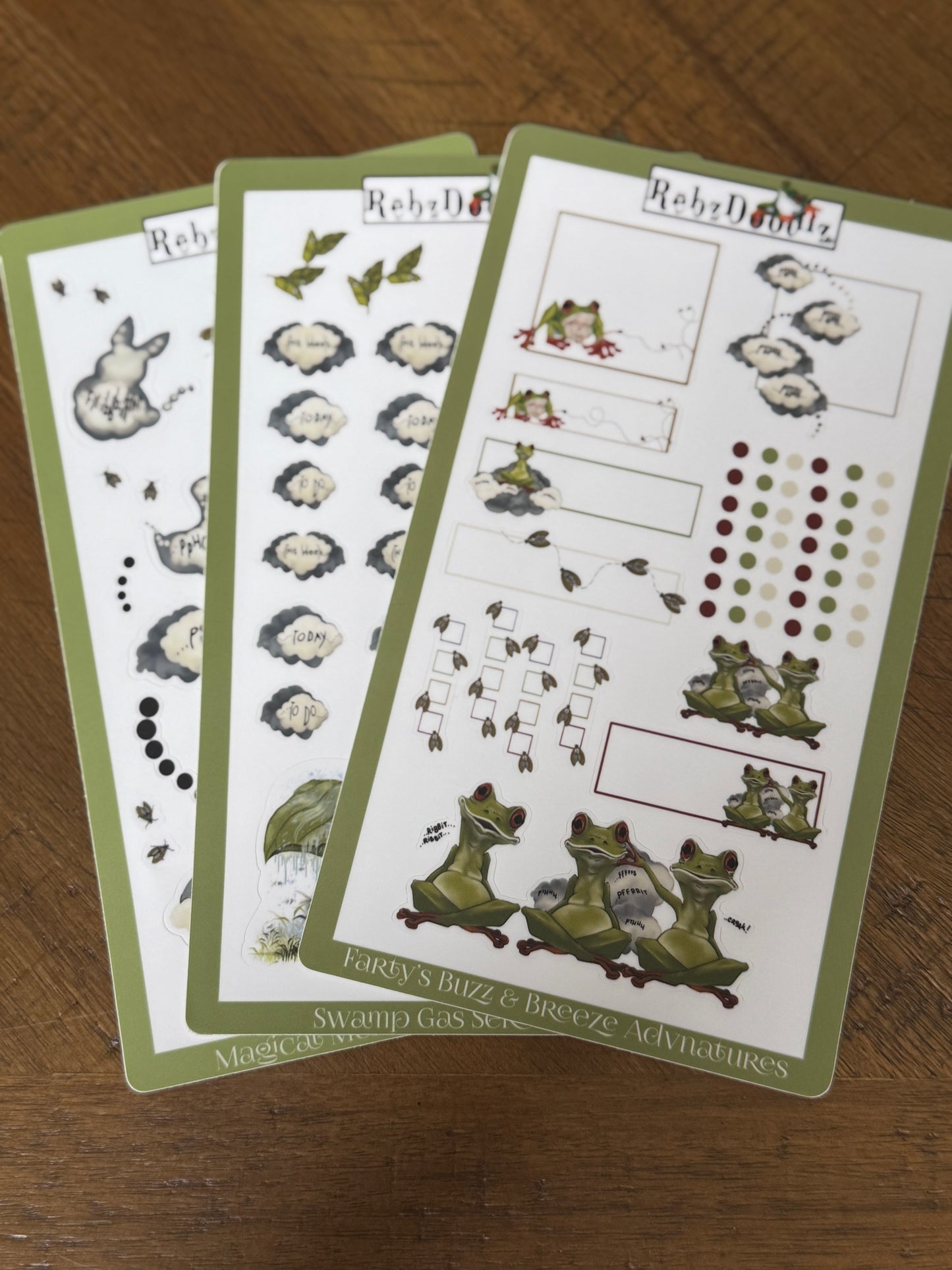 Farty McFroggerton Sticker Sets