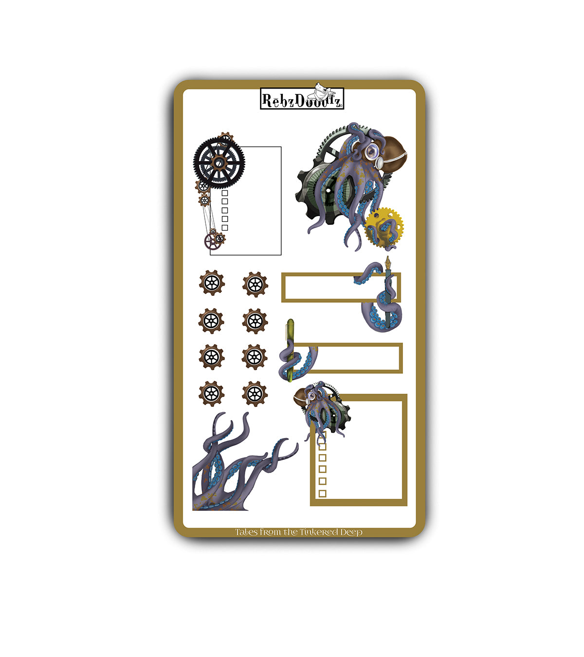 Descend into The Tinkered Deep, where gears gleam, bubbles rise, and Inky the Octopus tinkers his way through a world of brass and brilliance.