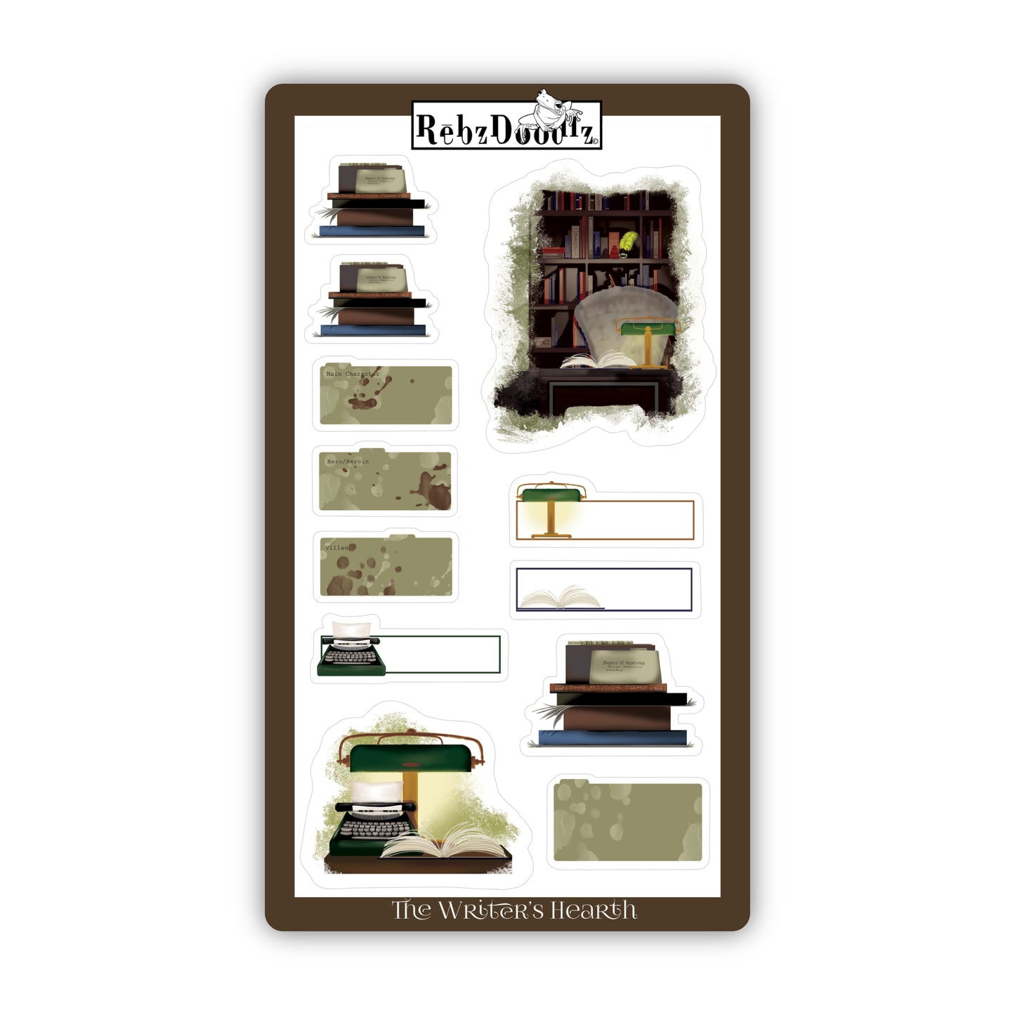 Writer's Den Sticker Sets