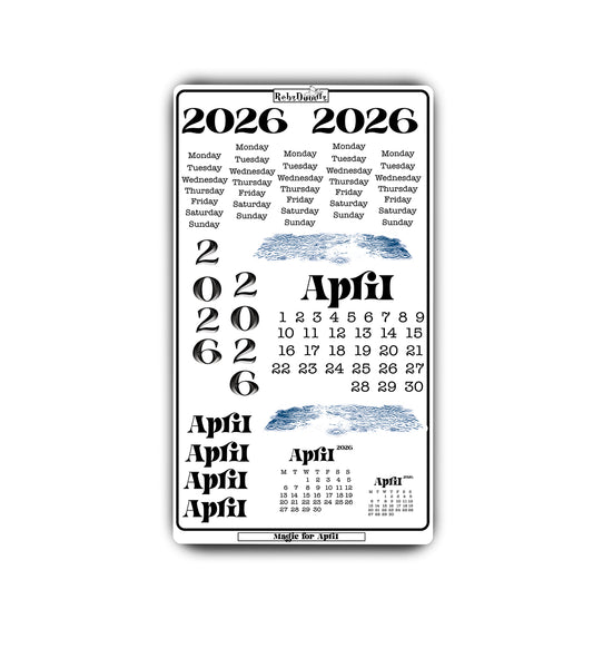 Bring a fresh, bright feel to your planner with our April 2026 Sticker Sheet!   Illustrated by Rebz Doodlz