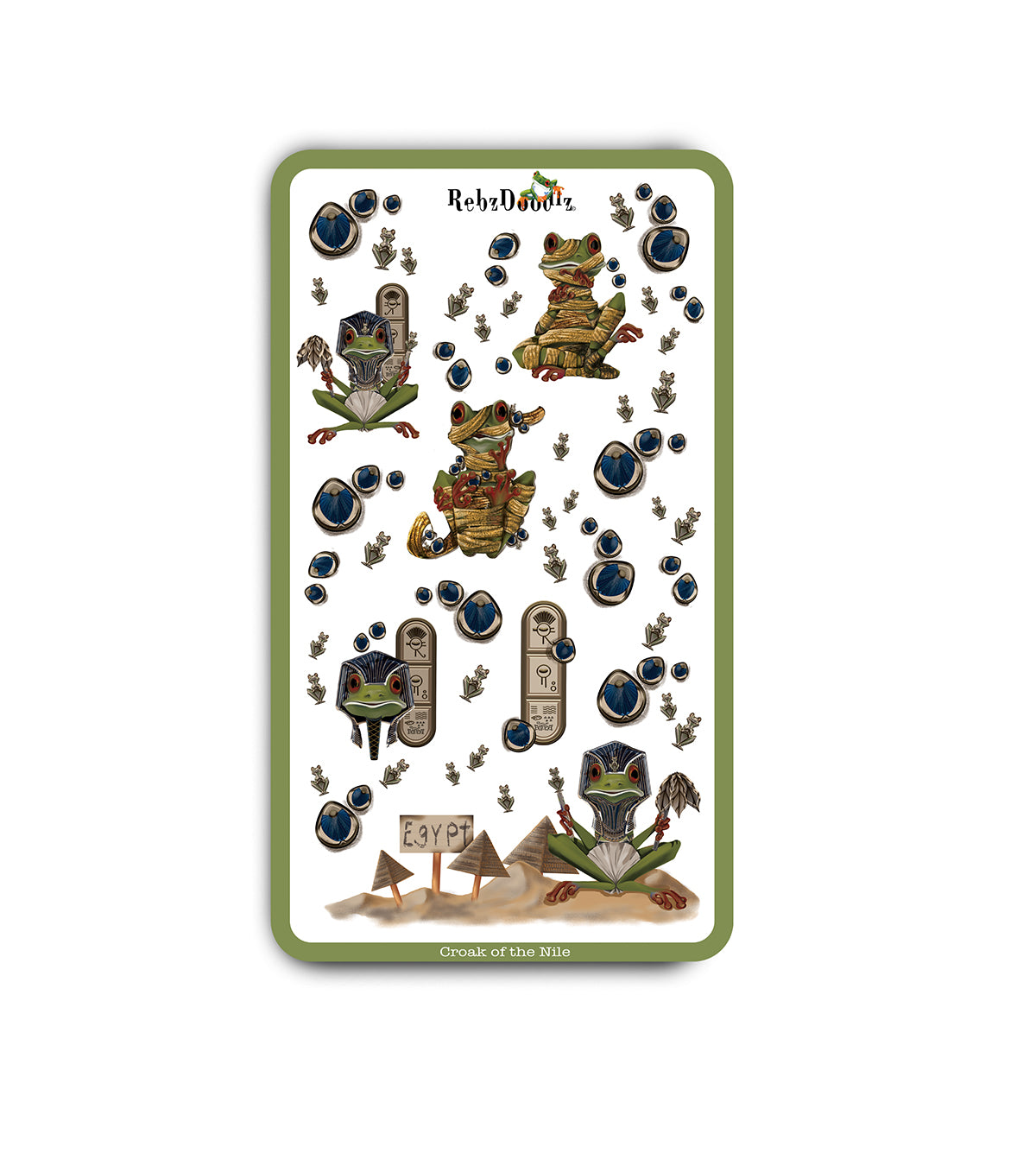 Unwrap some ancient froggy fun with Croak of the Nile!  Illustrated by Rebz Doodlz