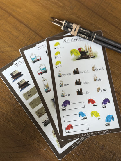 Writer's Den Sticker Sheets