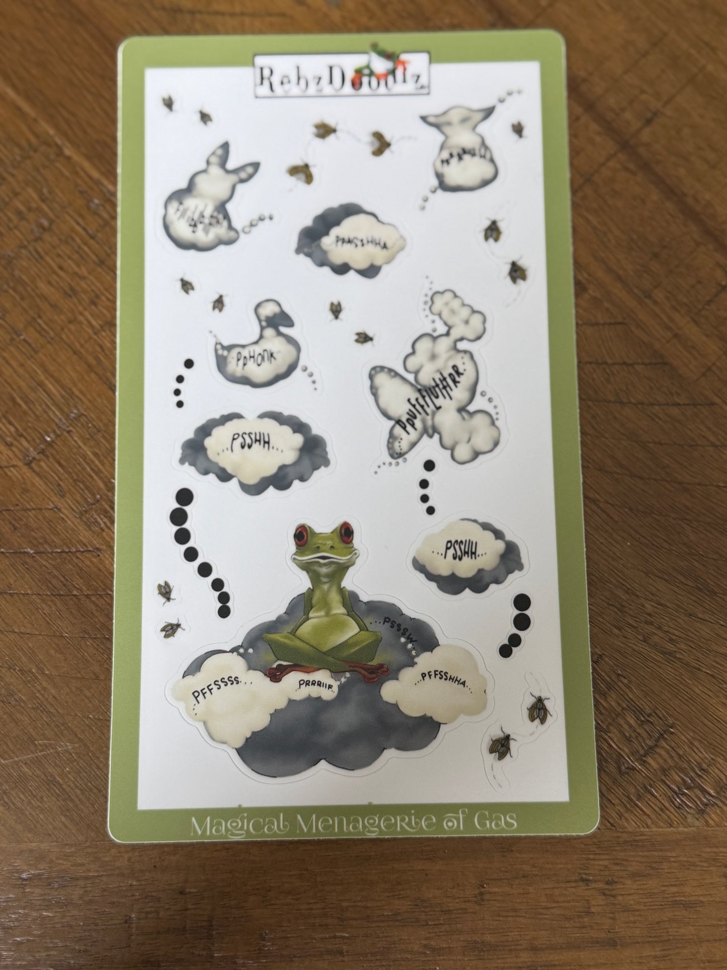Farty McFroggerton Sticker Sets