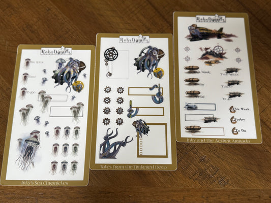 Inky's World Sticker Sheets