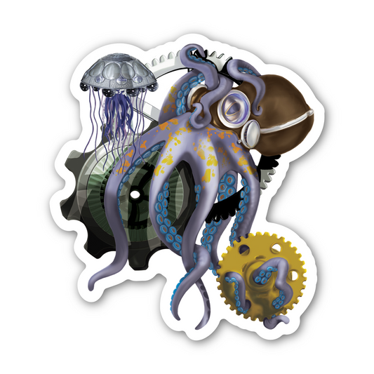 Iron Inky McCogsworth and Admiral Wobblecog