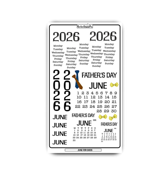 Welcome the early days of summer with our June 2026 Sticker Sheet!  Illustrated by Rebz Doodlz