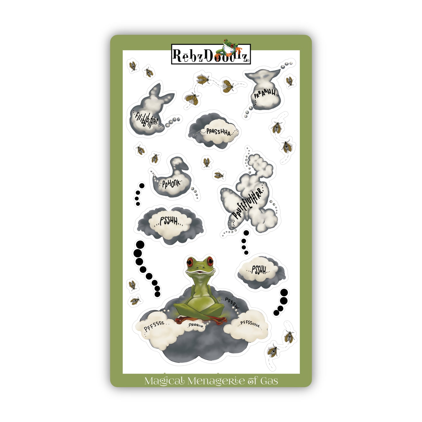 Farty McFroggerton Sticker Sets