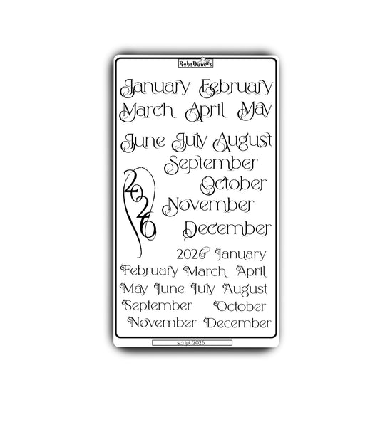 Bring the beauty back into your 2026 planning!   Illustrated by Rebz Doodlz